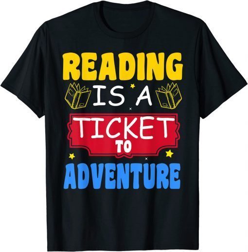Reading Adventure Library Student Teacher Book Tee Shirt