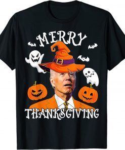 Official Joe Biden Confused Merry Thanksgiving For Halloween T-Shirt