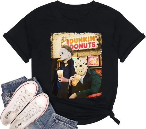 Horror Movies Tshirt Women Michael Myers Jason Scary Killers Gift T-Shirt