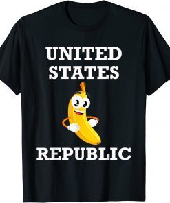 Trump 2024 Banana Biden Republic America Satire Republican Tee Shirt