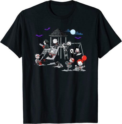 Funny Horror Clubhouse In Park Halloween Costume T-Shirt