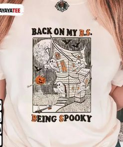 Back On My Bs Being Spooky, Halloween Spooky Season Ghost T-Shirt