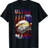 Ultra Mega Eagle with the flag Funny Shirts