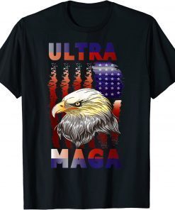 Ultra Mega Eagle with the flag Funny Shirts