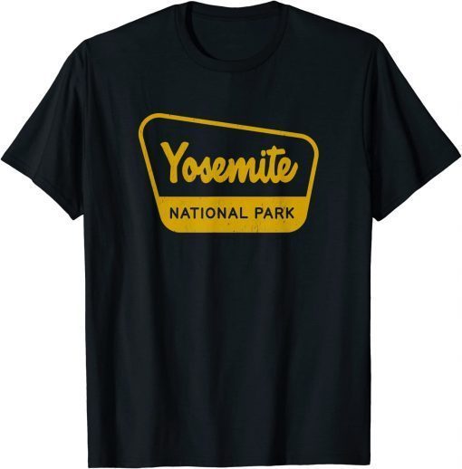 T-Shirt Yosemite National Park Vintage Inspired Sign Graphic
