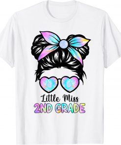 Little Miss Second Grade Girl Back To School 2nd Grade T-Shirt