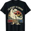 I'm Ready To Crush Kindergarten Back To School Dinosaur Boys T-Shirt