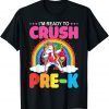 Crush Pre-K Dabbing Unicorn Back to School Girl Student Gift T-Shirt