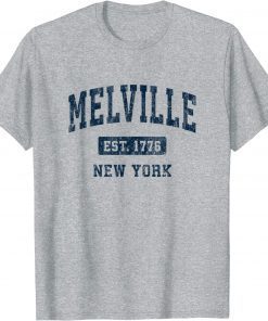 Melville New York NY Vintage Athletic Sports Gift T-Shirt