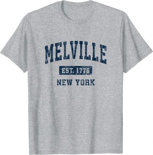 Melville New York NY Vintage Athletic Sports Gift T-Shirt