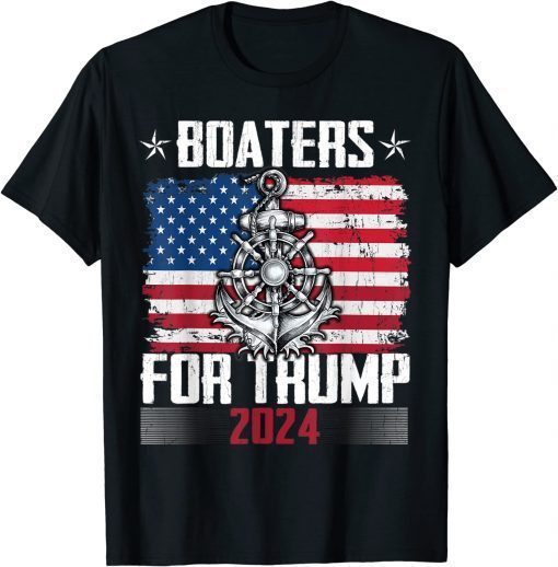 Boaters for Trump 2024 Republican Boat Parade Vintage T-Shirt