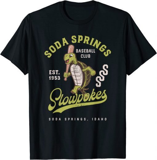 Soda Springs Slowpokes Retro Minor League Baseball Team T-Shirt