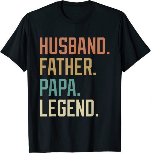 Husband Father Papa Legend Father's Day T-Shirt
