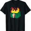 Biden Dumpster Fire Funny Confused Biden Anti Biden T-Shirt