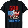 Patriotic God Bless President Trump USA Flag Classic T-Shirt