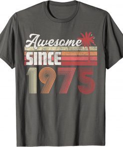 Awesome Since 1975 47th Birthday Tee Shirt