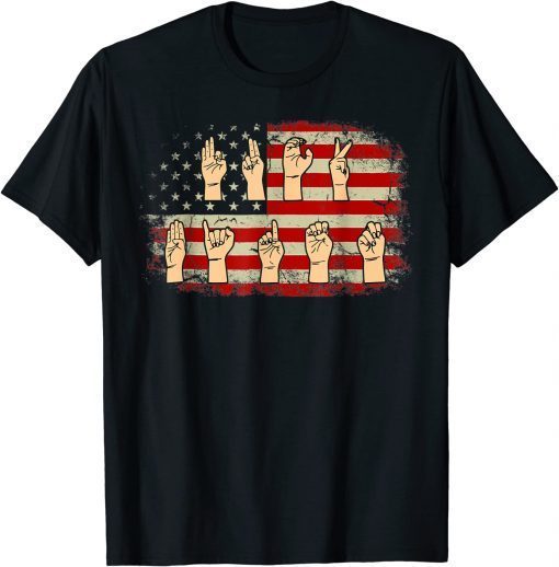 Anti Joe Biden American Patriot Flag USA Trump Vintage T-Shirt