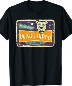 Pitbull Lover Velvet Hippo Pittie Party Dog Mom 2022 T-Shirt