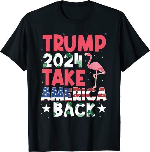 Trump 2024 flag take America back vintage T-Shirt