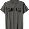 Santiago Dominican Republic Vintage Black Text Apparel T-Shirt
