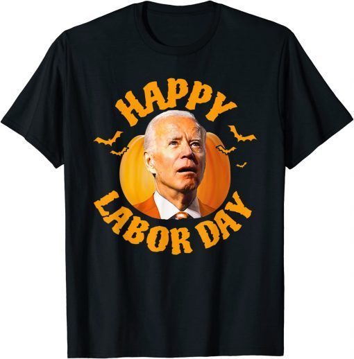 2022 Anti Joe Biden Happy Labor Day Holiday Pumpkin Head Gift T-Shirt