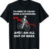 I Crash Bikes and Economies Joe Biden Falling off Bike Tee Shirt