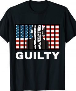 FBI Anti Trump, GUILTY Anti Trump American Flag Political T-Shirt