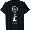 Vintage Soldier Prayer Rosary Beads United States American Flag T-Shirt