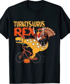 Turkeysaurus Rex Dab Turkey Dino Toddler Boys Thanksgiving 2022 T-Shirt