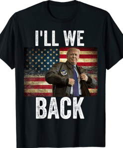 Vintage I'll Be Back Trump 2024 T-Shirt