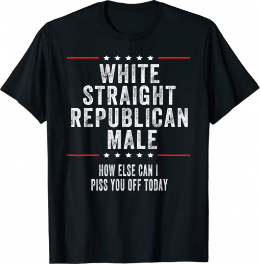 White, Straight, Republican, Male Republican T-Shirt