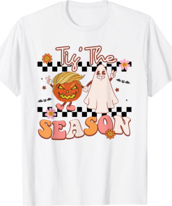Funny Halloween Tis' The Season Trump Trumpkin Pumpkin Ghost T-Shirt