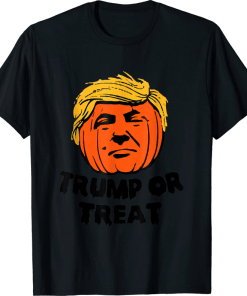 Trump Or Treat Funny Scary Halloween Support Trump Tee Shirt