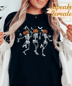 Halloween Party Dancing Skeleton, Skeletons Happy Halloween T-Shirt