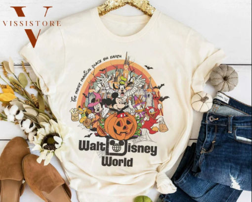 Vintage Walt Disney World Halloween, Disney Halloween Shirt