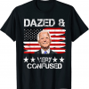 Retro US Flag Joe Biden Dazed And Confused Conservative T-Shirt