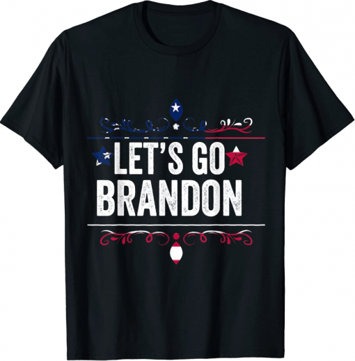 Vintage Let's Go Brandon Funny Political American T-Shirt