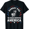 Funny Donkey Pox The Disease Destroying America Anti Biden T-Shirt