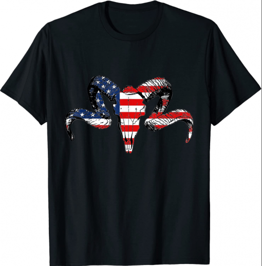 Official Flag ram skull T-Shirt