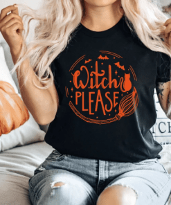 Vintage HALLOWEEN WITCH ,Halloween pumpkin T-Shirts