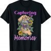 Capture The Memories Photography Camera Flowers & Dragonfly Gift T-Shirt