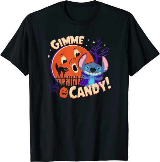 Disney Lilo And Stitch Halloween Stitch Give Me Candy! T-Shirt