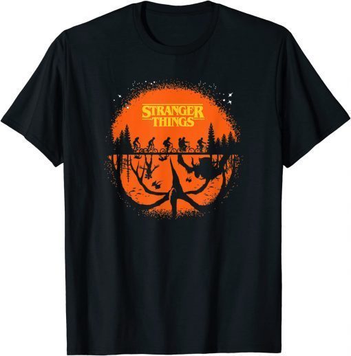 Stranger Things Halloween Hawkins Group Silhouette T-Shirt