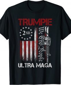 Trumpie Anti Biden Rally Wear US Flag Vintage T-Shirt