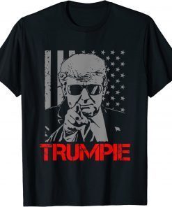 Trumpie Anti Biden Rally Wear US Flag T-Shirt