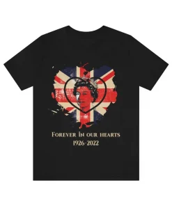 RIP Queen Elizabeth II, Forever in Our Hearts 1926-2022 T-Shirt