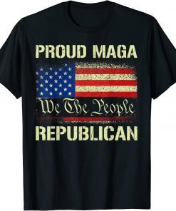 Proud MAGA Republican Flag ,Anti Donkey Pox Disease 2024 T-Shirt