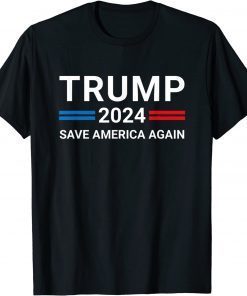 Save America Again Trump 2024 American Patriotic T-Shirt