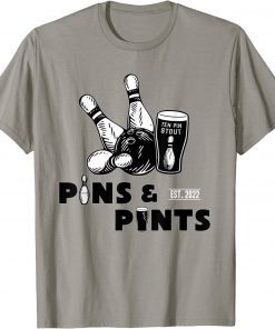 Funny Bowling Pins And Pints T-Shirt