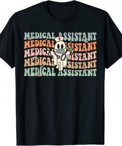 Groovy Medical Assistant Cool Halloween Healthcare Assistant T-Shirt